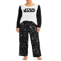 A családi pizsamák csillagok háborújának megfelelő 2 darabos alváskészlete