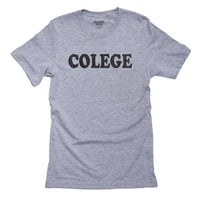 Colege-Vidám hibásan írt főiskolai grafikai tervezés férfi szürke póló