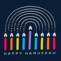 Ünnepi idő lányok hosszú ujjú Hanukkah grafikus póló, 2-csomag, méret 4-18