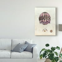 Védjegy Szépművészet 'Vintage hőlégballonok I' Canvas Art készítette Naomi McCavitt