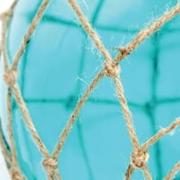 Elegáns minták bója kötél hajózási nettósított Tengerparti óceán tengeri üveg asztali lámpa fehér Szövet árnyalatú,