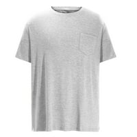 Zermoge Tee Shirt For Men Plus Size Clearance férfi Molett ingek Egyszínű Rövid ujjú pólók PockeT-Shirt