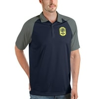 Férfi Antigua Navy Gray Nashville SC Nova Polo