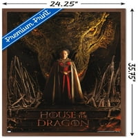 House of the Dragon-Rhaenyra Sárkány fej egy lap fal poszter, 22.375 34 keretes