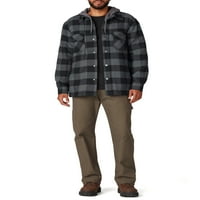 Valódi faszok férfiak sherpa bélelt kapucnis ing dzseki