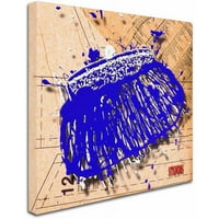 Védjegy Szépművészet Snap pénztárca kék Vászon művészete, Roderick Stevens