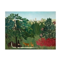 A Henri Rousseau „The Waterfall” vászon művészete képzőművészete