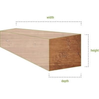 Ekena Millwork 4 H 4 D 72 W Pecky Cypress Fau Wood kandalló kandalló, prémium mahagóni
