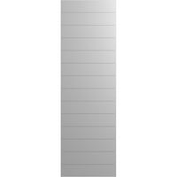 Ekena Millwork 18 W 57 H True Fit PVC Horizontális Slat Modern Style rögzített redőnyök, alapozva