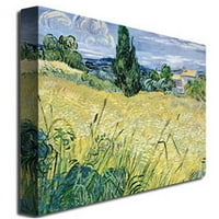 Védjegy Szépművészet Táj zöld kukoricával 1889 vászon művészete Vincent Van Gogh