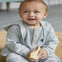 Modern pillanatok: Gerber Baby Boy kapucnis és kocogó nadrág, 2 darabos ruhakészlet