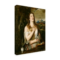 A Titian védjegye The Penitent Magdalene vászon művészete