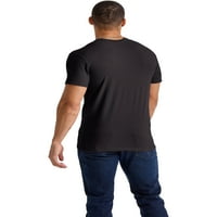 Hanes Originals férfi Tri-Blend zseb póló fekete S