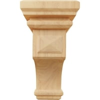 Ekena Millwork 7 W 3 4 D 14 H Jumbo Woodruff Fa Corbel, Vörös Tölgy