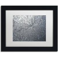 Védjegy Szépművészet Sunlight Frost Abstract vászon művészet, Kurt Shaffer White Mat, fekete keret