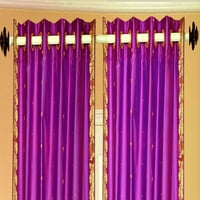 Lila piros gyűrű felső puszta Sari függöny kendő Panel-60W 108L-darab