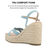 Journee Collection női Raniya Tru Comfort Faam Espadrille platform ék szandál