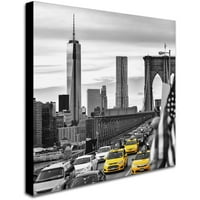 Védjegy Képzőművészet Taxik New York -ban Canvas Art készítette Philippe Hugonnard