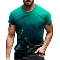 Zermoge Blúzok T-Shirt For Men on Clearance Sale Férfi Alkalmi Kerek nyakú 3D digitális nyomtatás pulóver Fitness Sport