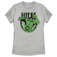 Női Marvel St. Patrick napja Hulk futó Shamrock grafikus póló sportos Heather kicsi