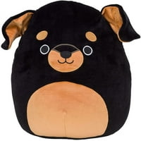 Squishmallows hivatalos Kellytoy plüss 12 Mateo a Rottweiler-Ultrasoft plüssállat plüss játék