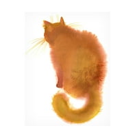 Elena Bolgova 'Ginger Cat' vászon művészet