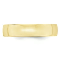 Finest arany 10k sárga arany könnyű súly Comfort Fit Band-Méret 13.5
