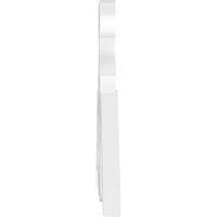 Ekena Millwork 60 W 15 H 1 P hangmagasság Benson építészeti minőségű PVC Gable Pediment