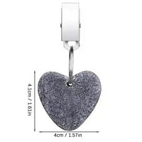 Asztalterítő ellensúly asztalterítő medál szív alakú asztallap ellensúly kő asztal ellensúly Fogas fém klip terítő