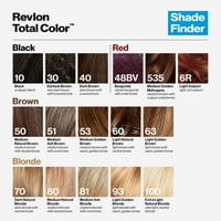 Revlon Total Color állandó hajszín, tiszta és vegán, szürke lefedettség hajfesték, közepes arany mahagóni, 5.