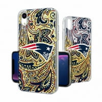 New England Patriots iPhone Paisley Design Csillogó tok