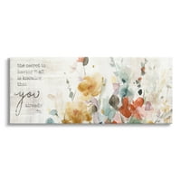 A Stupell Industries titka az összes motivációs kifejezés megismerése Absztrakt virágok, 20, Design: Carol Robinson