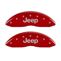 Féknyereg kiterjed 42007sjeprd Jeep Script Logo-piros por kabát-sor illik válassza: 2015-JEEP WRANGLER korlátlan SPORT,
