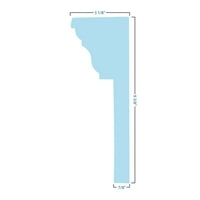 Ekena Millwork 42 Alsó szélesség 3 4 Felső szélesség 3 8 H 7 8 P Dentil Crosshead