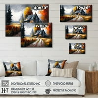 A Designart üdvözlöm a Cottage VI Canvas Wall Art -ban