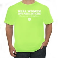 Az igazi nők szeretik a többit feleségül veszik az Americana American Pride férfi grafikus pólót, Neon rózsaszín, X-nagy