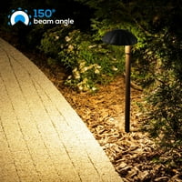 Alacsony feszültségű LED Tájvilágítás, 5w 12V Vezetékes kültéri útvonal fények, alumínium sétány műút fény