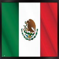 Mexikó zászlaja fal poszter, 22.375 34