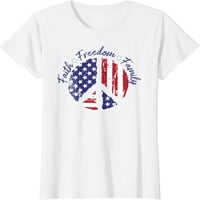 Hazafias béke jel USA zászló hit szabadság családi póló
