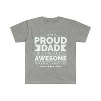 Büszke apa egy gyógyszertári asszisztens Unise póló S-3XL Apák napja