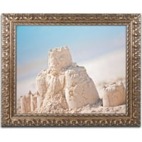 Védjegy Képzőművészet Sand Castle 1 vászon művészet: Yale Gurney, arany díszes keret