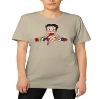 Betty Boop női juniorok ülnek le rövid ujjú grafikus póló