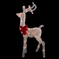 52 Megvilágított Fehér Háló Álló Buck Szabadtéri Karácsonyi Dekoráció Tiszta Fények