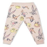 Looney Tunes Baby és kisgyermek lány gyapjú pulóver és pulóverek, ruhakészlet