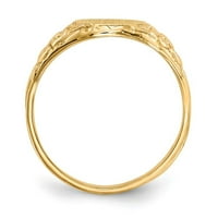 14k sárga arany 10.0 X zárt hátsó pecsétgyűrű