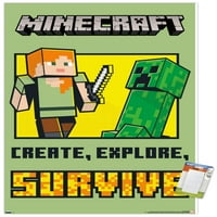 Minecraft-Hozzon Létre, Fedezze Fel, Túlélje A Fali Posztert, 14.725 22.375