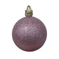 Karácsony Krebs 1 4 Pink Glitter [] szilárd kereskedelmi minőségű beltéri és kültéri törésálló műanyag, vízálló labda