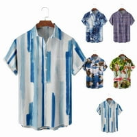 Kisgyermek fiúk rövid ujjú Hawaii ingek elülső zseb nyári ruházat ruházat Férfiaknak Nők