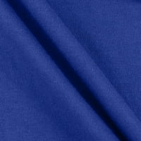 Zunfeo felsők nőknek-Új Érkezés Crewneck Rövid ujjú aranyos nyomtatott pólók Kék S