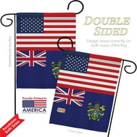 Pitcairn-Szigetek Amerikai Barátság Kert Zászló Készlet X18. Kétoldalas Udvari Banner